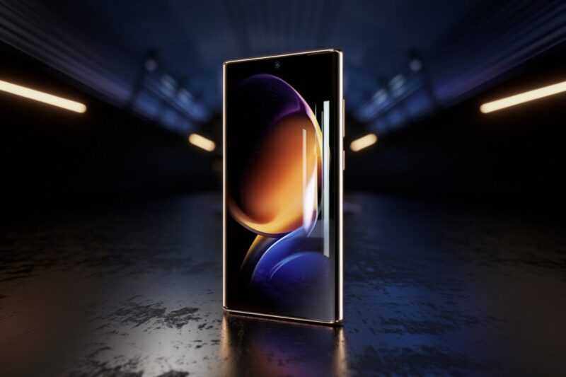 Smartphone Samsung Galaxy S26 Ultra avec &eacute;cran bord &agrave; bord