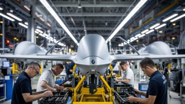 L'usine Renault en plein assemblage de drones militaires