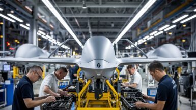 L'usine Renault en plein assemblage de drones militaires