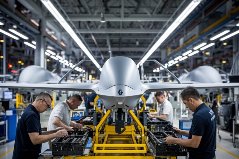 L'usine Renault en plein assemblage de drones militaires