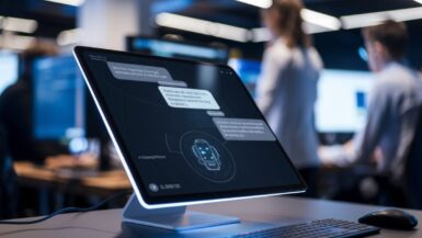 Interface de ChatGPT affichant des publicités