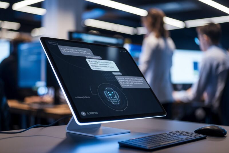 Interface de ChatGPT affichant des publicit&eacute;s