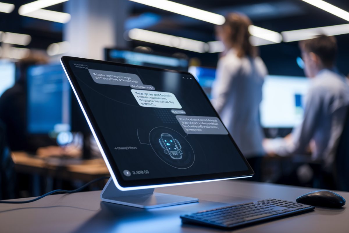 Interface de ChatGPT affichant des publicit&eacute;s